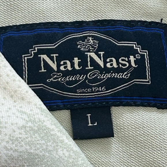 Nat Nast Men’s Large Silk Cotton Blend Polo Mens Size - Picture 4 of 9